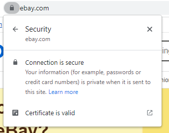 segurança do site ebay